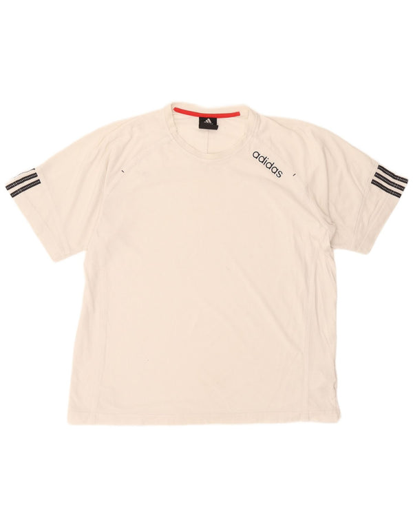 Adidas Herren T-Shirt Top XL Weiß Baumwolle