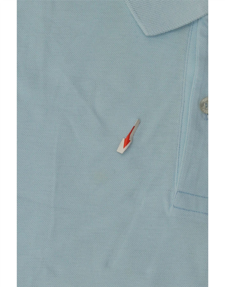 Sergio Tacchini Herren Poloshirt IT 50 Mittelblaue Baumwolle