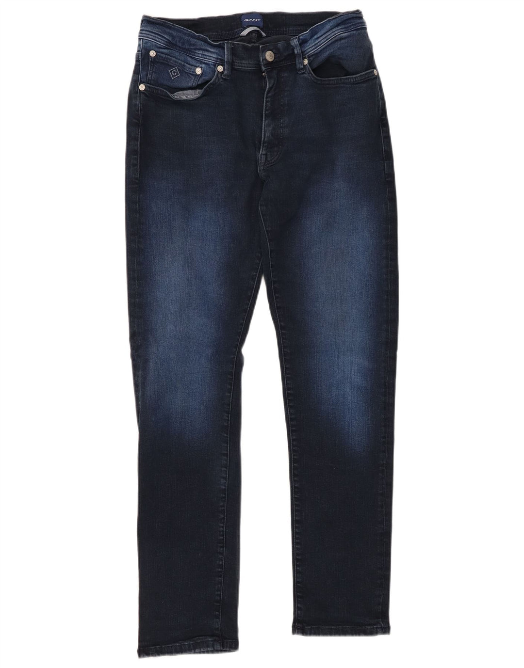 GANT Herren Slim Jeans W32 L30 Marineblaue Baumwolle
