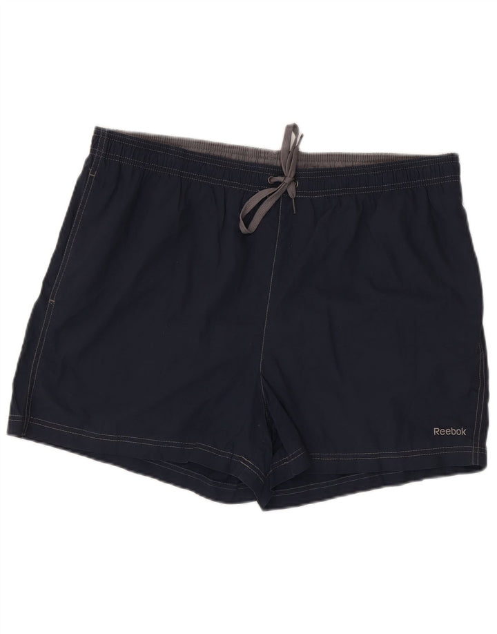 REEBOK Herren-Badeshorts XL aus marineblauer Baumwolle