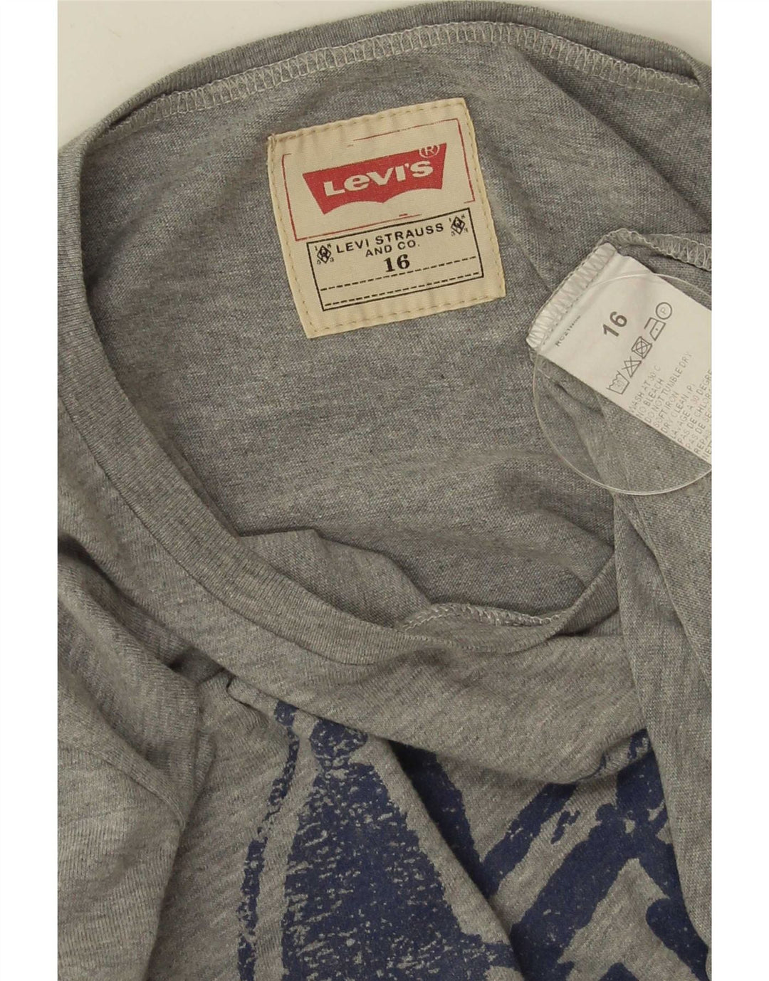 Levi's Jungen Graphic Top Langarm 15–16 Jahre graue Baumwolle