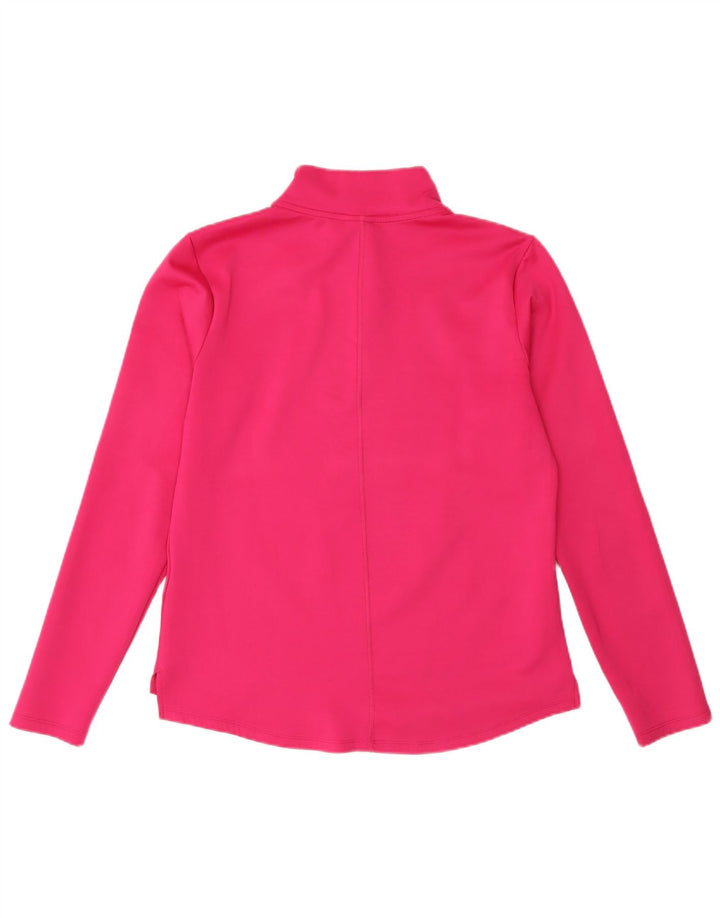Nike Damen-Pullover-Trainingsanzugoberteil mit Reißverschluss, UK 14, Mittelrosa