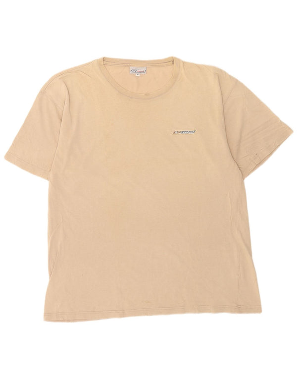 Reebok Herren T-Shirt Top XL Beige Baumwolle
