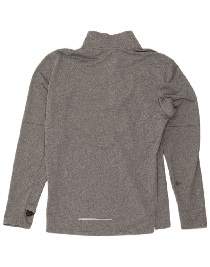 Nike Herren Dri Fit Pullover-Trainingsanzugoberteil mit Reißverschluss, Größe S, Grau, Polyester
