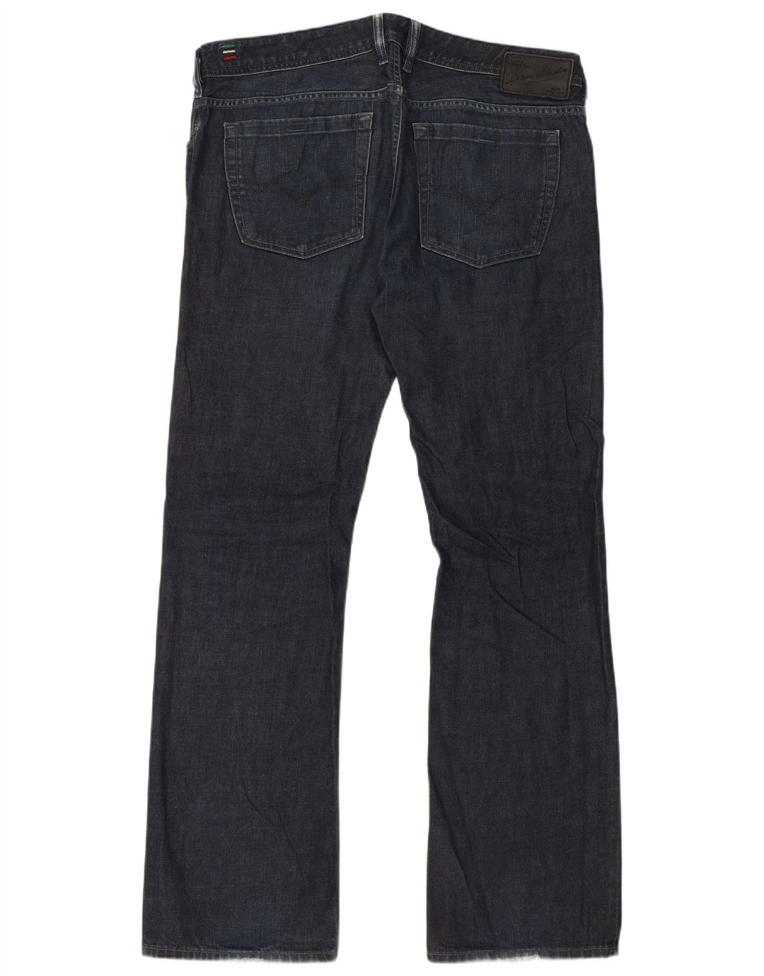 Diesel Herren Bootcut Jeans W36 L33 Marineblaue Baumwolle