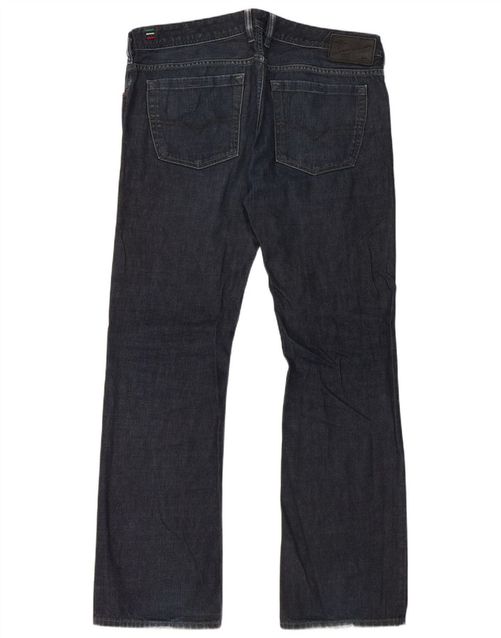 Diesel Herren Bootcut Jeans W36 L33 Marineblaue Baumwolle