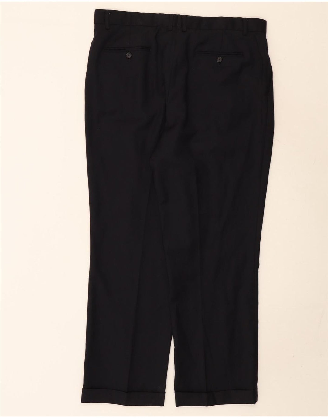 NAUTICA Herren-Anzughose mit Pegged-Anzug, W38, L30, schwarze Wolle
