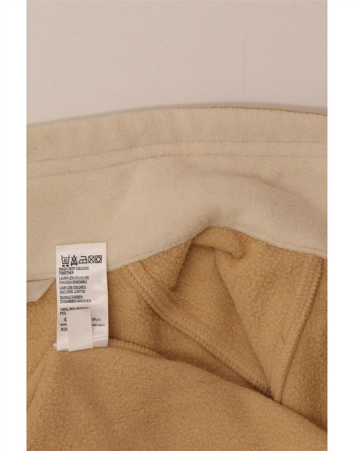 Marks & Spencer Damen Fleecejacke UK 14 Large Beige Polyester