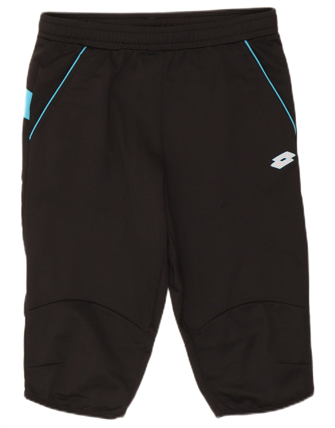 Lotto Herren-Bermuda-Sportshorts, Mittelschwarz, Farbblock