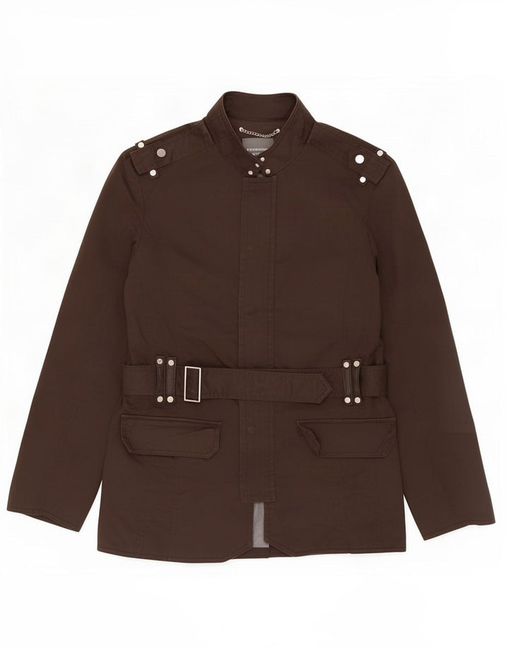 Zara Herren Militärjacke UK 38 Mittelbraune Baumwolle