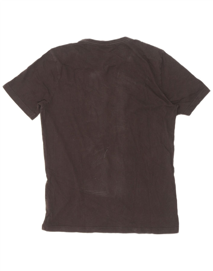 Puma Herren Grafik T-Shirt Top Mittelschwarz Baumwolle