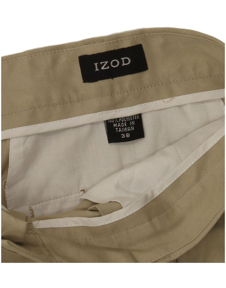 Izod Herren Chinoshorts W38 XL Beige Polyester