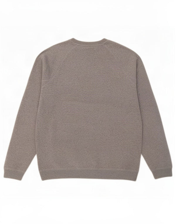 Jack Wills Herren-Sweatshirt mit Grafik, mittelgrau gesprenkelte Baumwolle