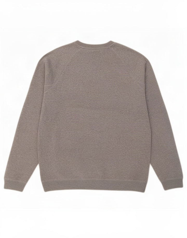 Jack Wills Herren-Sweatshirt mit Grafik, mittelgrau gesprenkelte Baumwolle