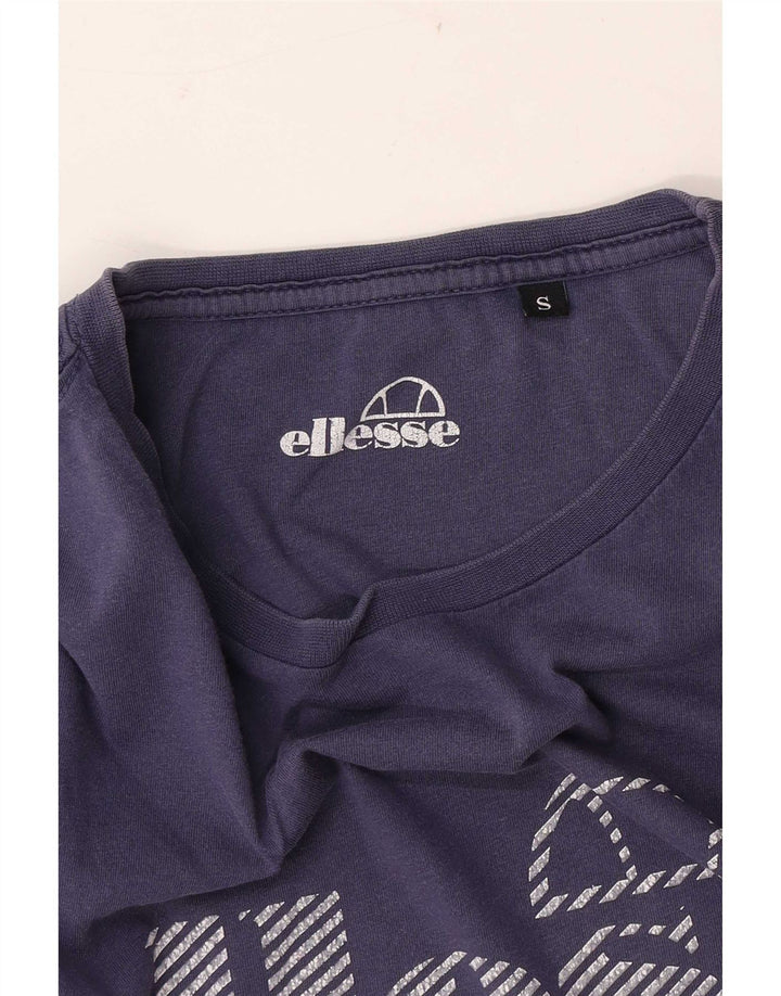 Ellesse Herren-T-Shirt mit Grafik, Größe S, Marineblau