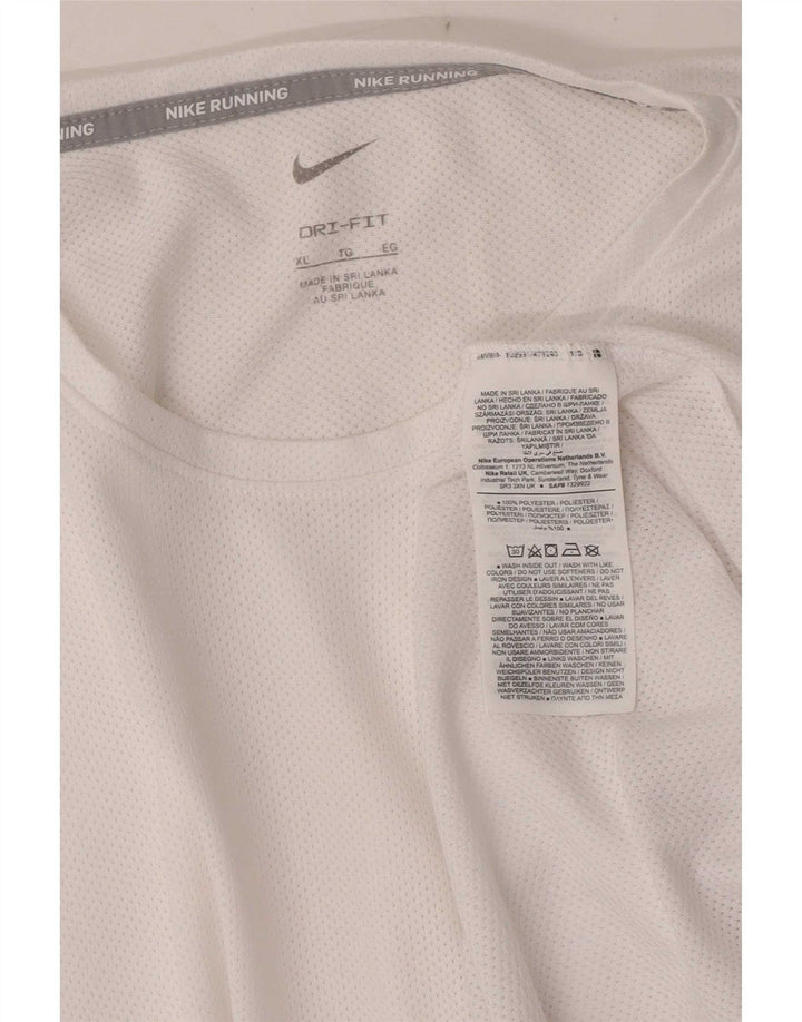 Nike Herren Dri Fit T-Shirt Top XL Weiß Polyester