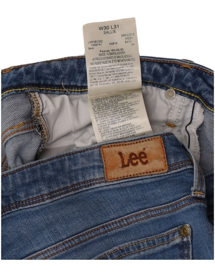 Lee Herren Sallie Slim Jeans W30 L31 Blaue Baumwolle