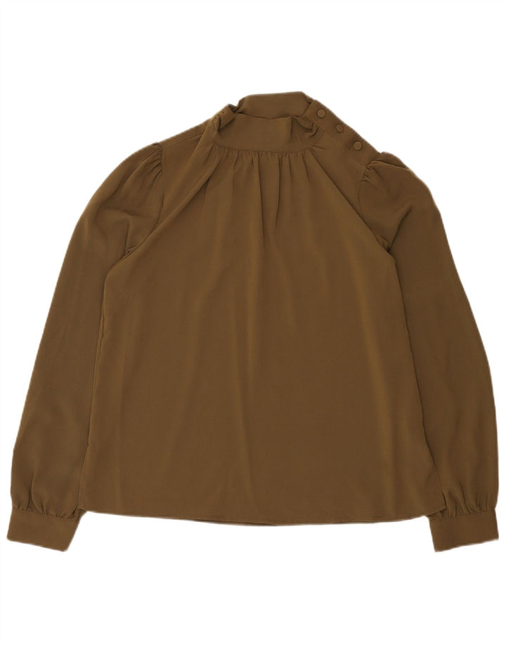 French Connection Damen-Blusenoberteil mit lockerer Passform, UK 10, Größe S, Khaki, Polyester