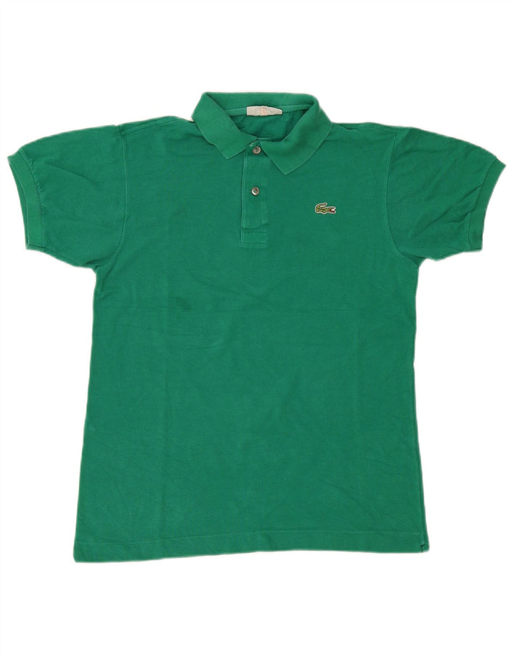 Lacoste Herren-Poloshirt, Größe 3, klein, grüne Baumwolle