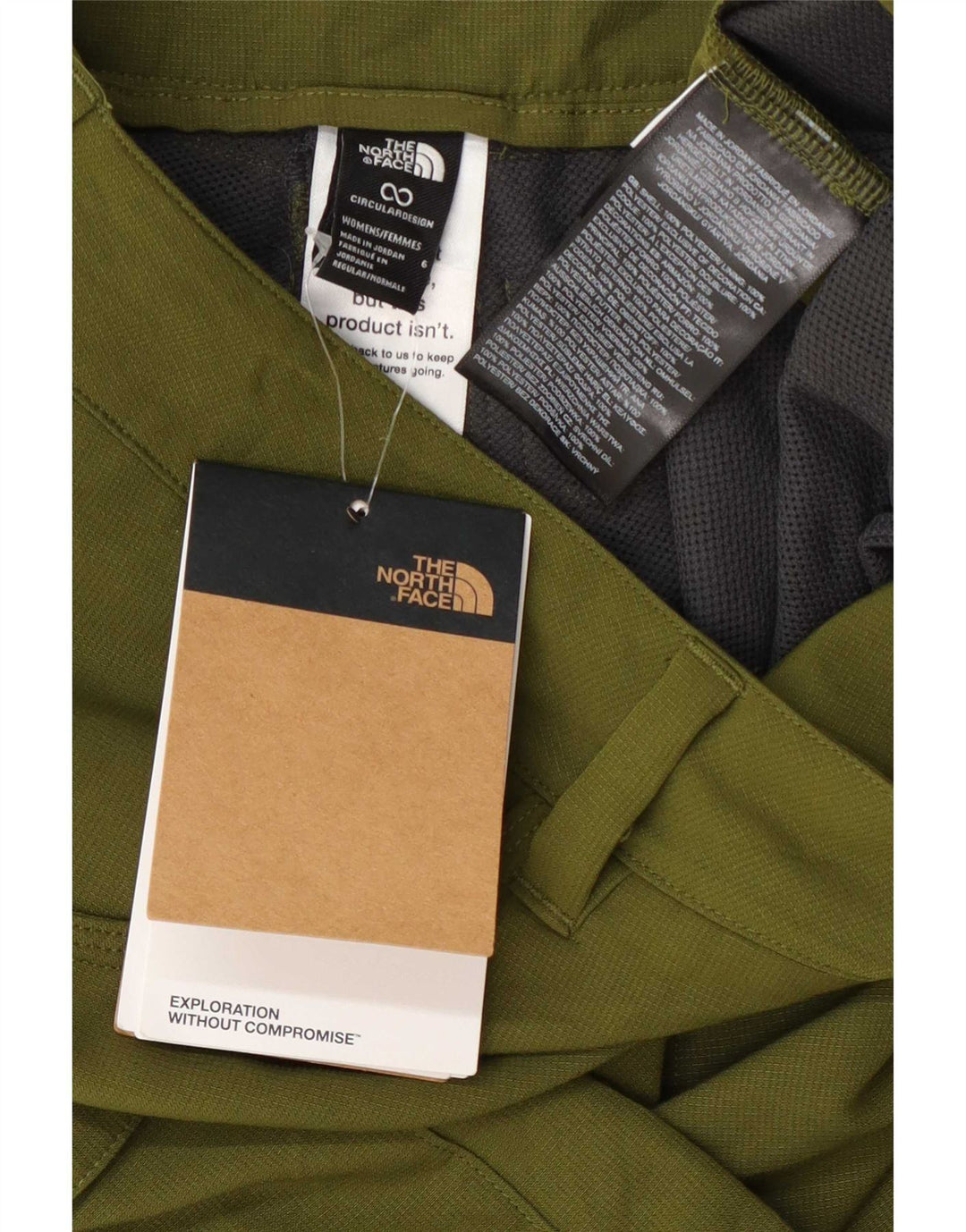 The North Face Damen Cargoshorts US 6 Medium W30 Grün Polyester