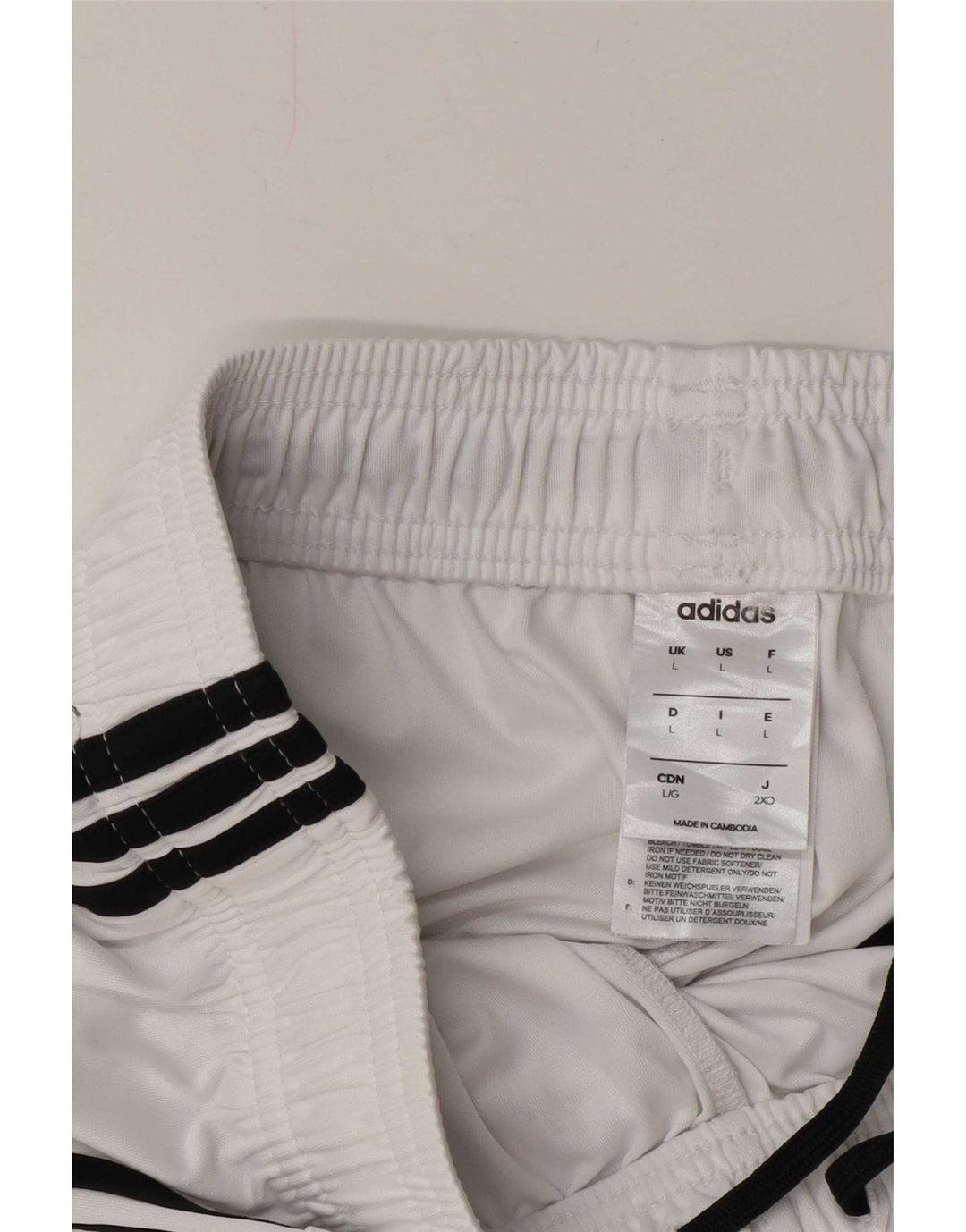 Adidas Herren Climalite Sport Shorts Großes weißes Polyester