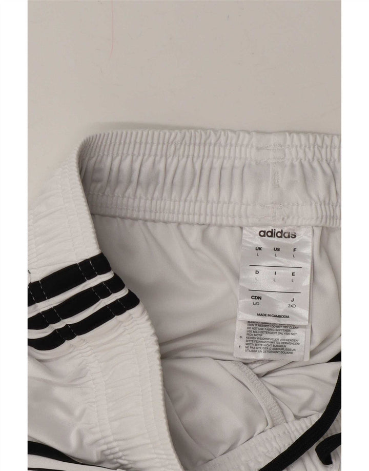 Adidas Herren Climalite Sport Shorts Großes weißes Polyester