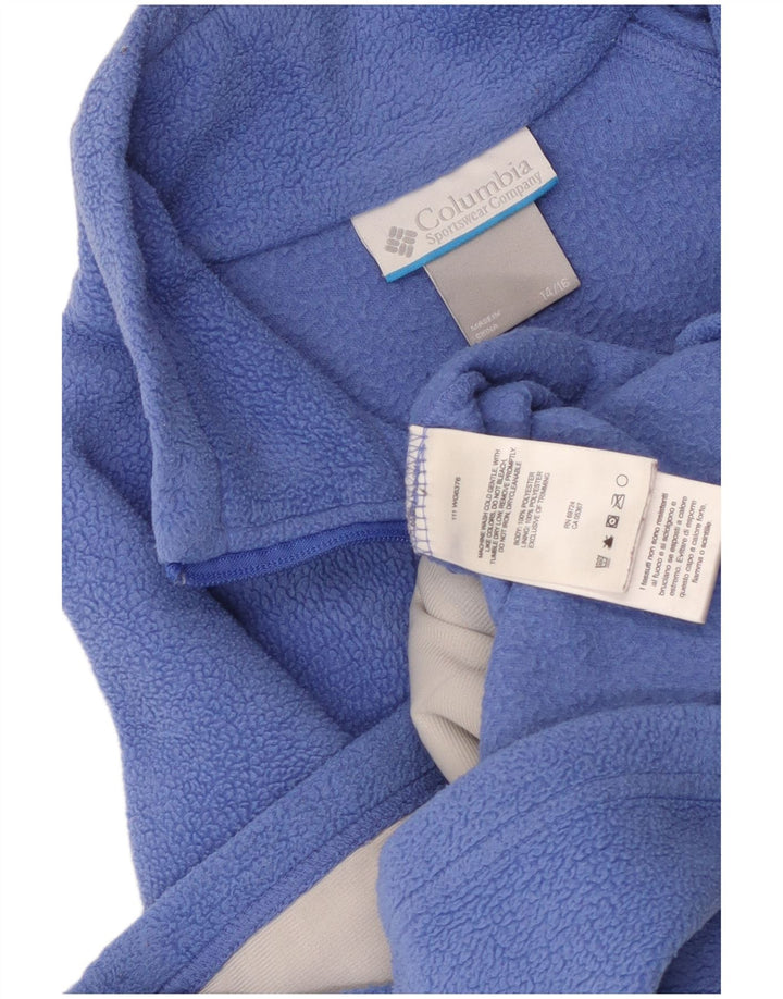 Columbia Fleecejacke für Jungen, 14–15 Jahre, blaues Polyester