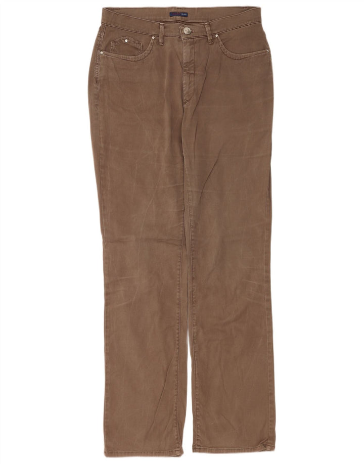 Trussardi Herren Straight Jeans W32 L33 Braune Baumwolle