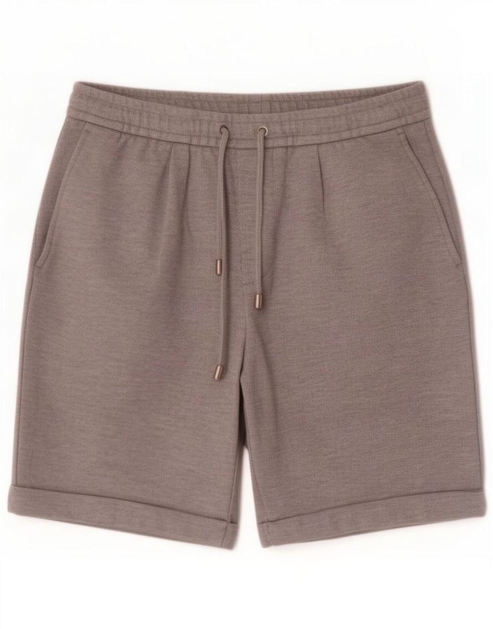 Zara Herren Chinoshorts Medium W31 Grau Polyester