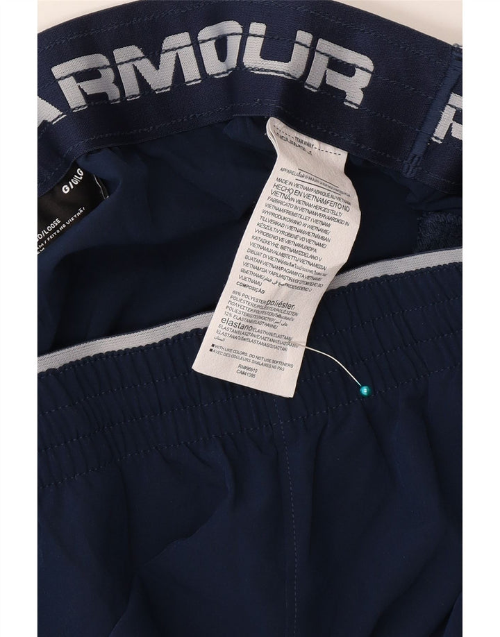 Under Armour Damen Sportshorts UK 16 Large Marineblau Polyester