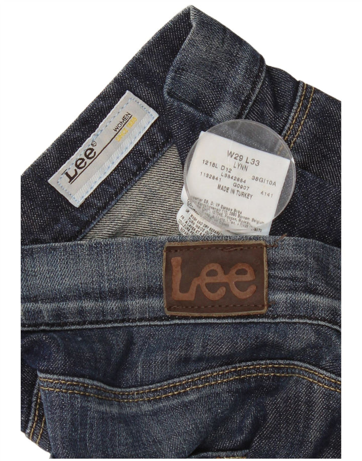 Lee Damen Lynn Straight Jeans W29 L29 Blaue Baumwolle