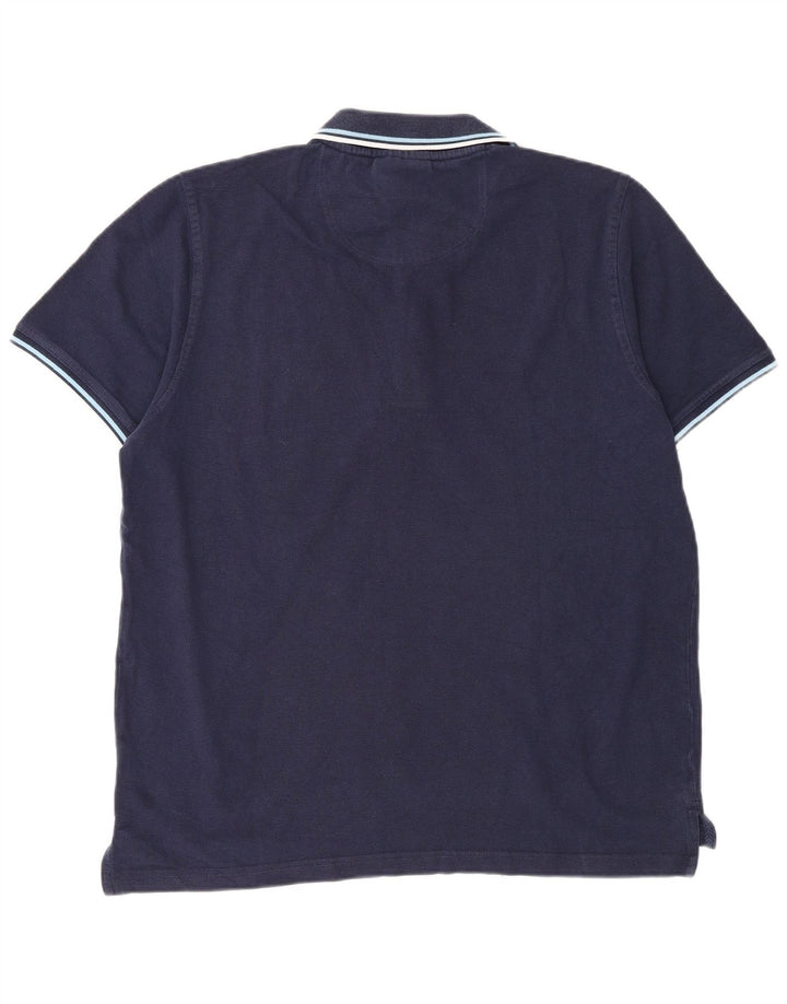 Pierre Cardin Herren-Poloshirt mit normaler Passform, Größe L, Marineblau