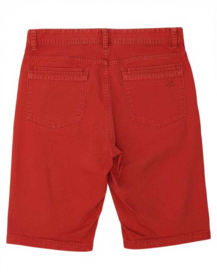 Kangol Herren-Chinoshorts, Größe S, W29, rote Baumwolle
