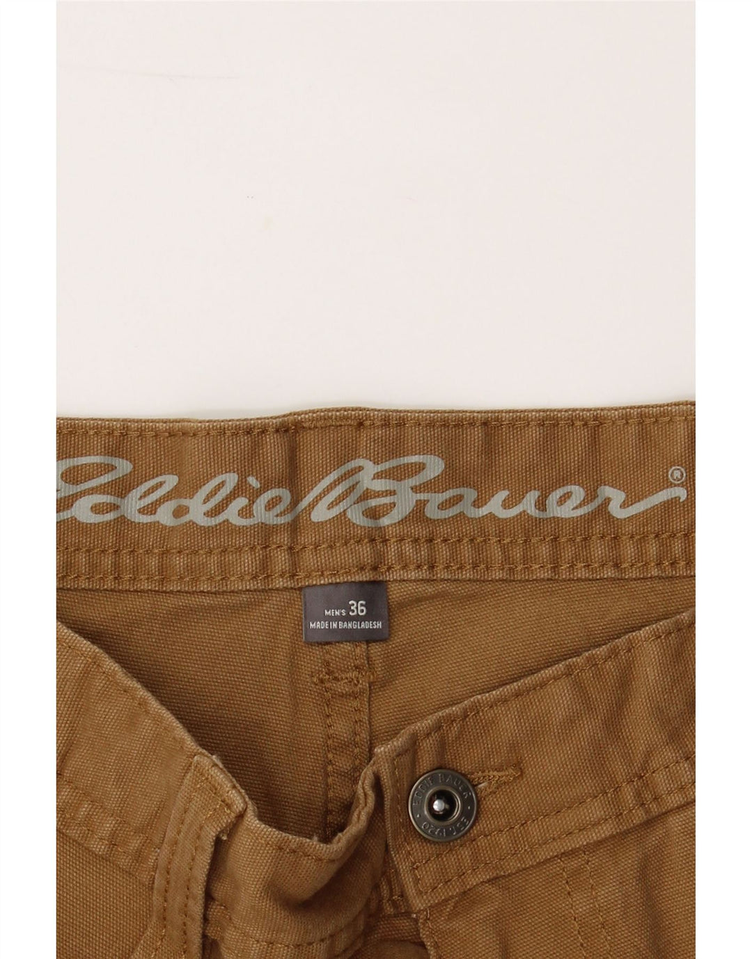 EDDIE BAUER Mens Chino Shorts W36 Large Brown Cotton Vintage Eddie Bauer and Second-Hand Eddie Bauer from Messina Hembry 