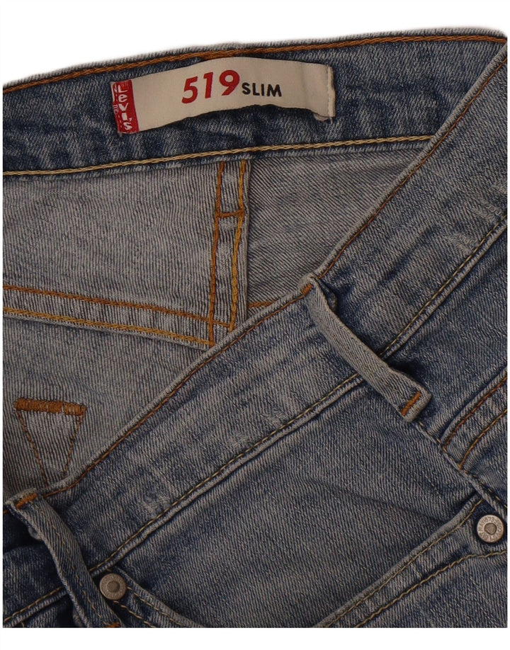 Levi's Damen 519 Slim Jeans W30 L32 Blau