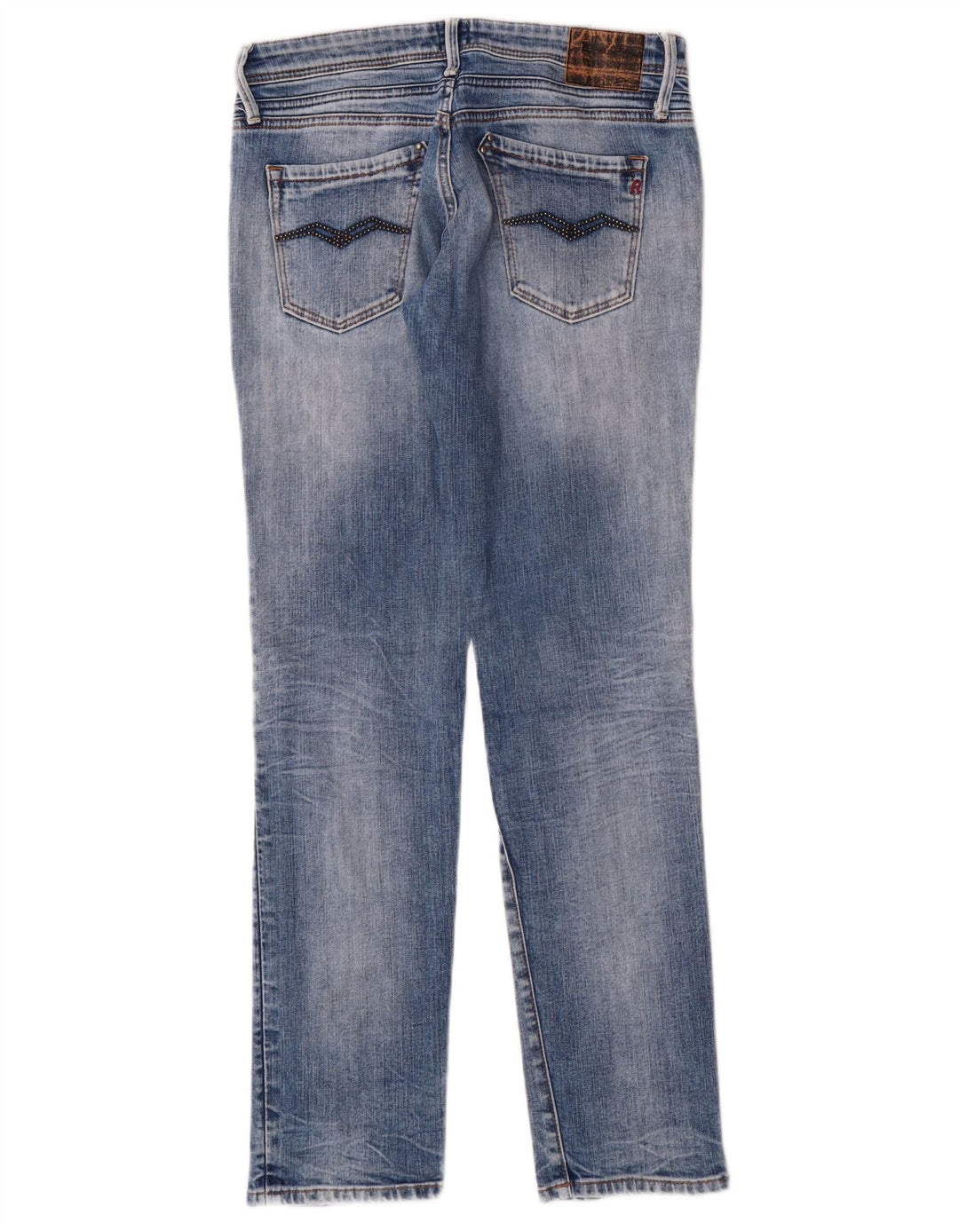 Replay Damen Slim Jeans W27 L30 Blaue Baumwolle