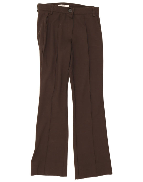 Marella Damen EMME Bootcut Pegged Chino Hose UK 6 XS W26 L29 Braun