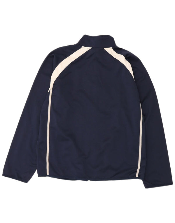 Starter Herren-Trainingsanzug-Oberteil, Mittelgroßes marineblaues Farbblock-Polyester
