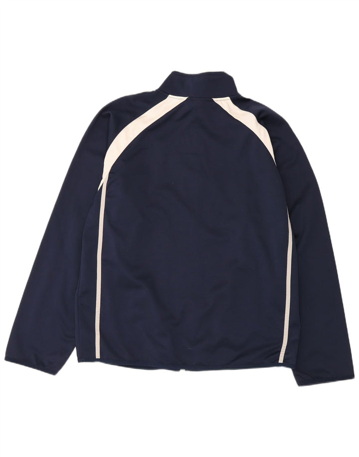 Starter Herren-Trainingsanzug-Oberteil, Mittelgroßes marineblaues Farbblock-Polyester