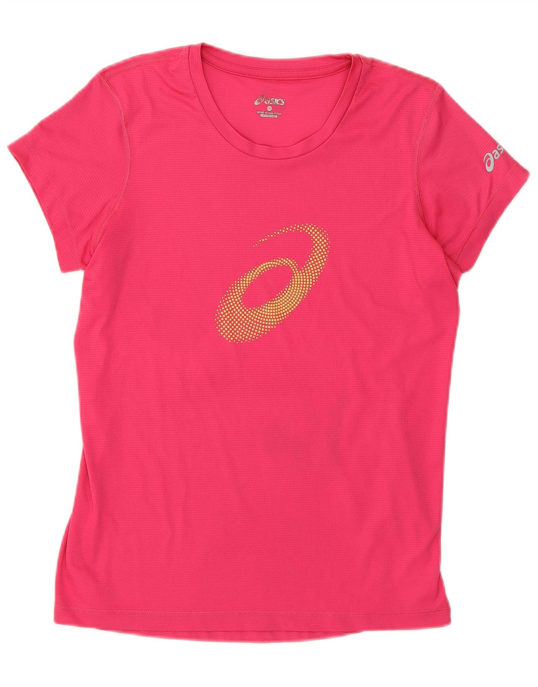 Asics Damen Grafik T-Shirt Top UK 10 Small Pink