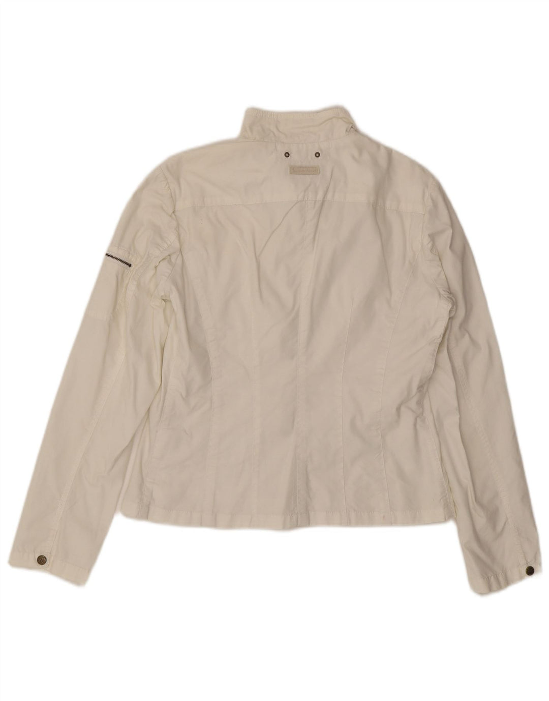 Marlboro Classics Damen Utility-Jacke EU 44 XL Weiße Baumwolle