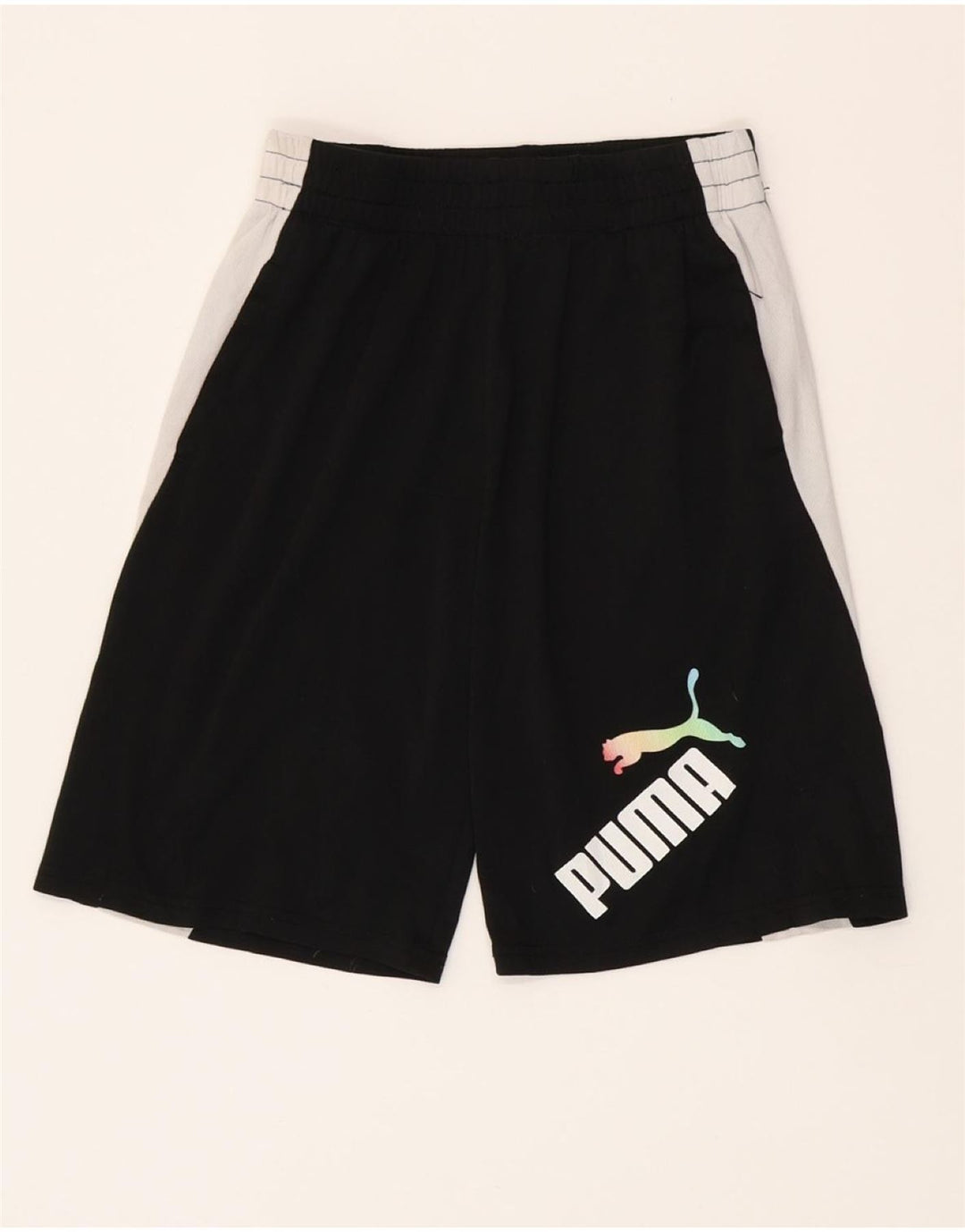 Puma Sportshorts für Jungen, 14–15 Jahre, Größe L, Schwarz, Colourblock-Polyester