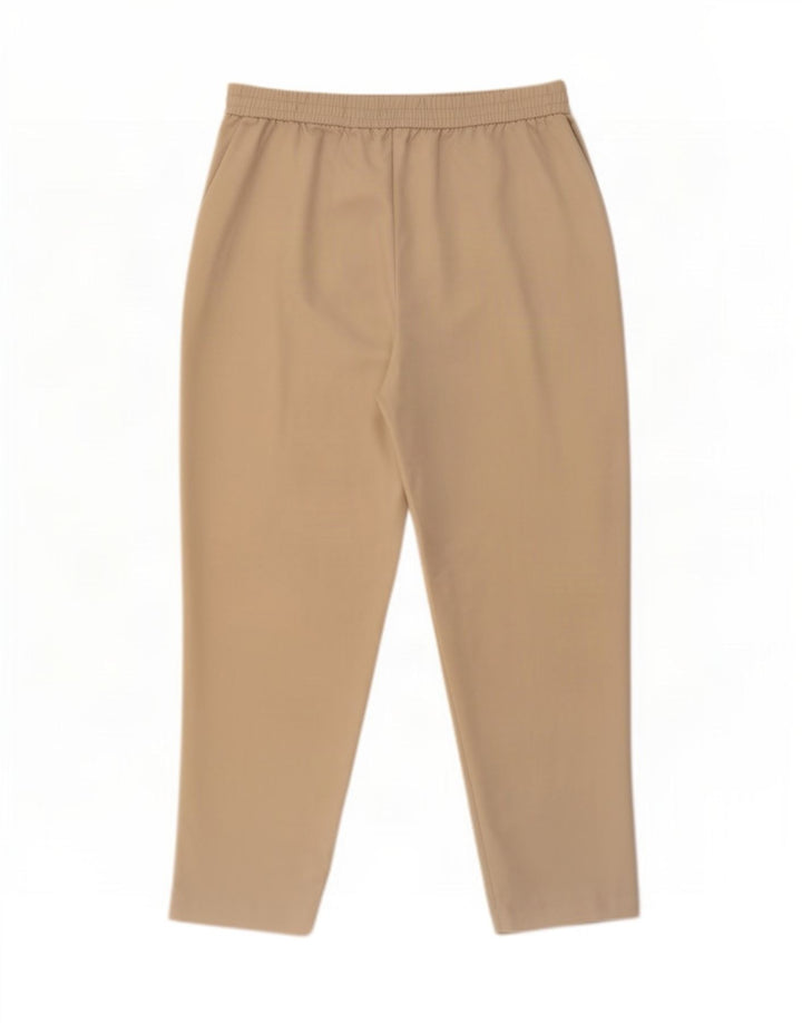Zara Damen Kurze Hose XL W34 L26 Beige Polyester
