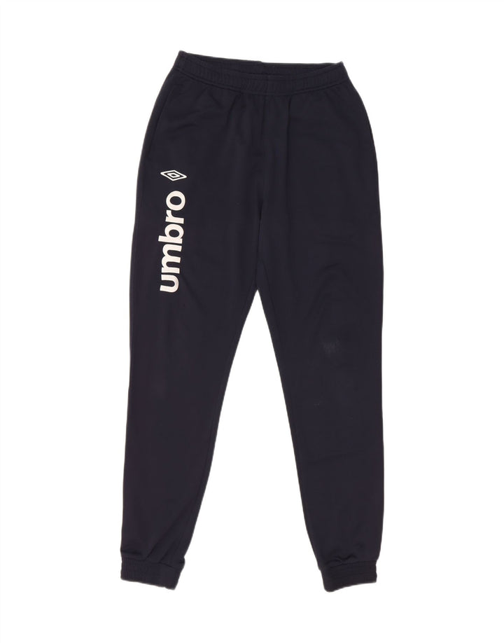 Umbro Herren-Trainingsanzug mit Grafik, Jogginghose, Größe S, Marineblau, Polyester
