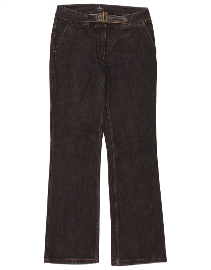 Trussardi Damen Bootcut Jeans W30 L32 Schwarze Baumwolle