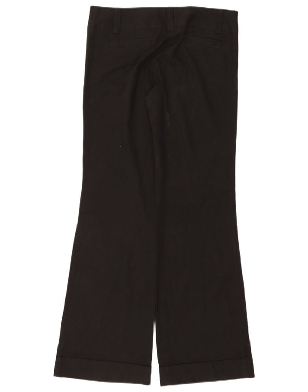 Topshop Damen Flare Freizeithose UK 12 Medium W32 L33 Schwarz