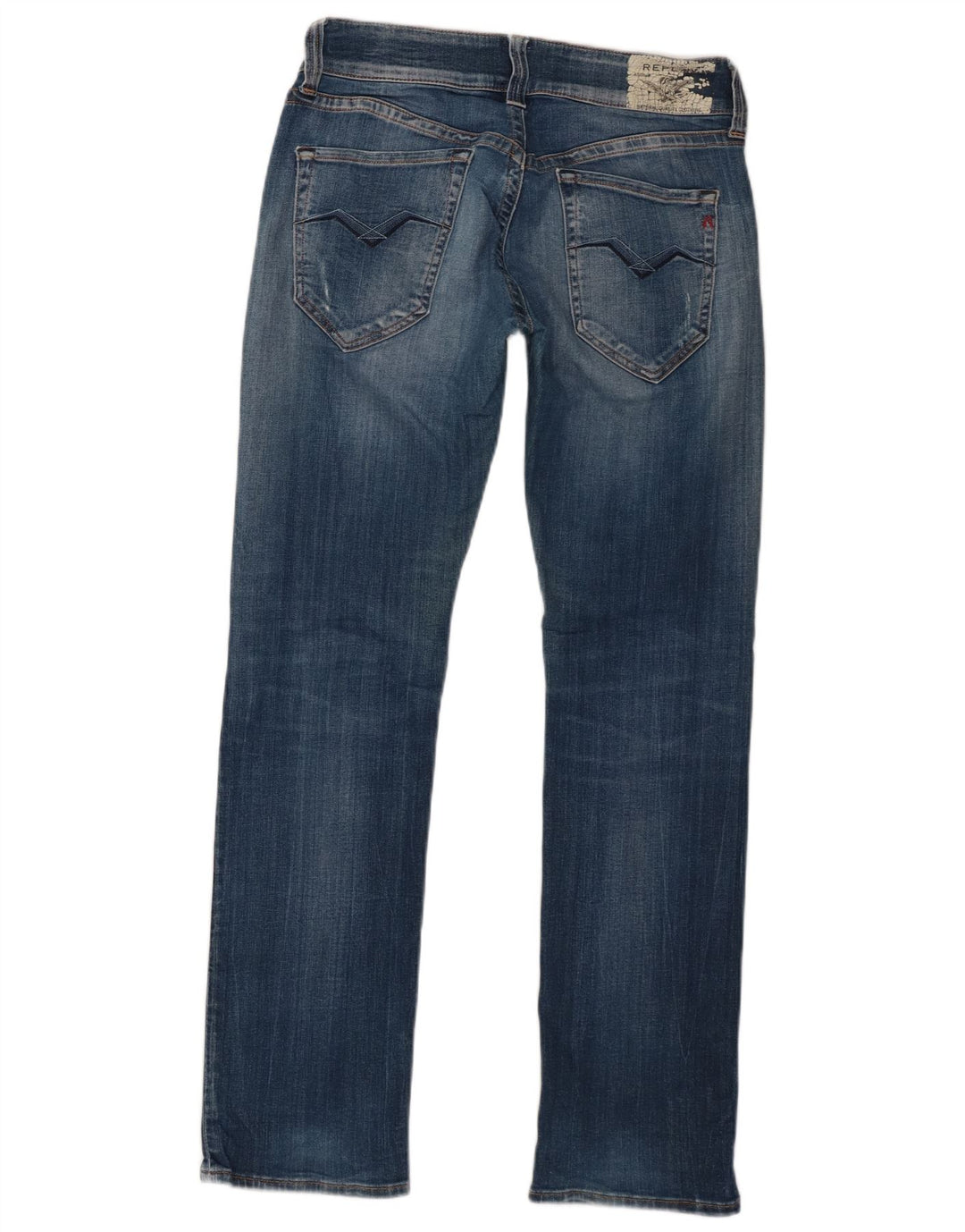Replay Damen Slim Jeans W27 L30 Blaue Baumwolle