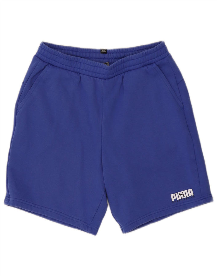 Puma Jungen Sportshorts 15–16 Jahre, blaue Baumwolle