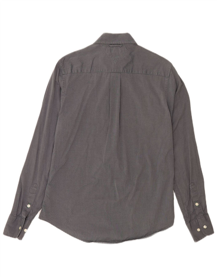 Tommy Hilfiger Herren-Hemd mit individueller Passform, Größe S, marineblau, Baumwolle