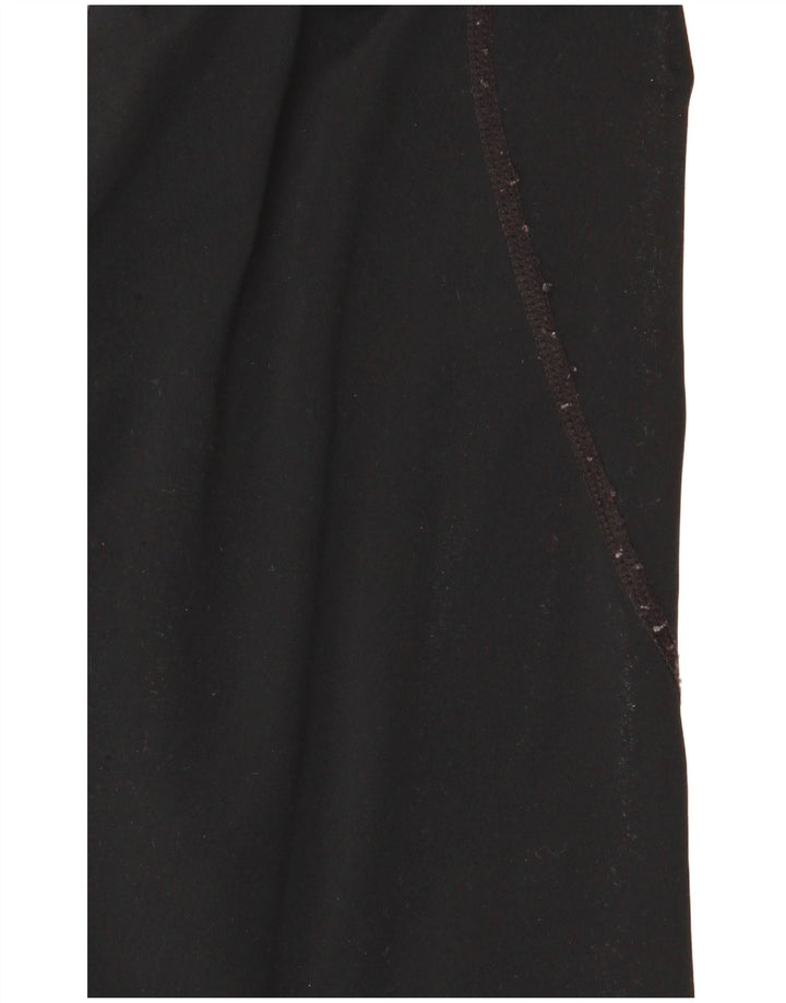 Nike Damen Dri Fit Graphic Leggings UK 14 Medium Schwarz